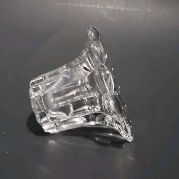 Clear Glass Single Standard Candle Stick Holder 2" - Picture 3 of 7